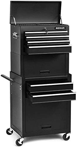ARLIME 6-Drawer Rolling Tool Chest, Tool Storage Cabinet W/Sliding Drawers, D...