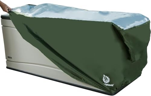 YardStash Deck Box Cover - Heavy Duty, Waterproof Covers for Outdoor Cushion ...