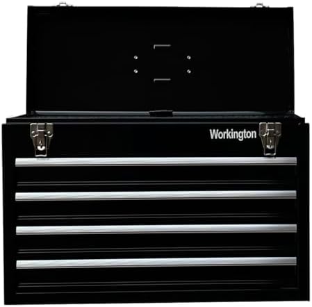 Workington Portable Metal Tool Chest with 4 Drawers, 20" 4-Drawer Tool C...