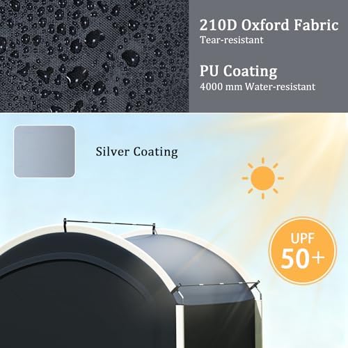 Goplus Bike Storage Shed Tent, 7.2 x 4.9 FT Outdoor Bike Storage Sheds w/210D...