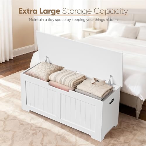 ZENY Storage Chest, Lift Top Storage Trunk, Entryway Shoe Bench, Wooden Stora...