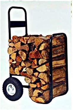 Firewood Hand Truck Caddy - With Cover - 200lb Cap -No Flat Wheels