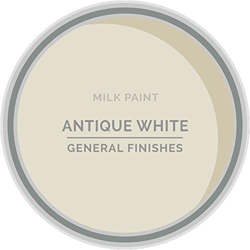 General Finishes Water Based Milk Paint, 1 Quart, Antique White