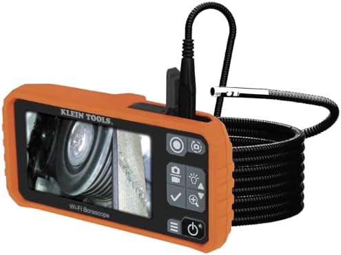 Klein Tools ET19 Wi-Fi Pro Borescope, 5.5 mm 9.8-Foot Armored Snake