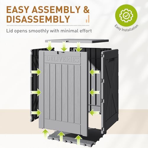 Devoko 48 Gallon Package Delivery Box Outdoor Secure Lockable