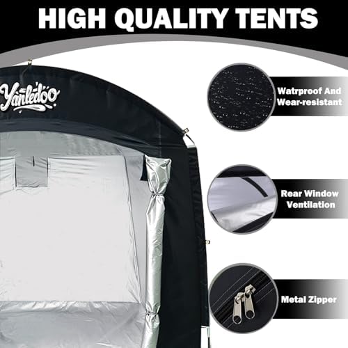 Bike Storage Tent for 2-5 Bikes, Outdoor Waterproof Shelter(Black)