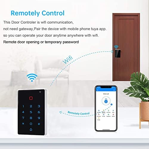 WiFi Work with Tuya Mobile APP,125khz Card,WiFi Access Control keypad,Door Lo...