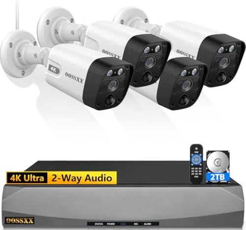 2026 Update 4K 8MP PoE Bullet Outdoor Video Surveillance IP Cameras System