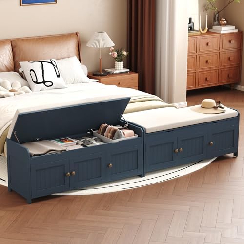 HOMEFORT 41.3" Shoe Bench with Lift Top Storage, Entryway Bench with Cus...