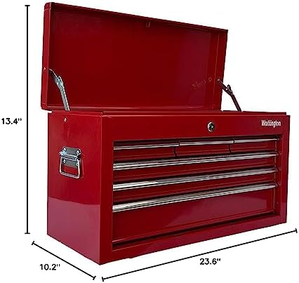 Workington Portable Metal Tool Chest with 6 Drawers, 24" 6-Drawer Tool C...