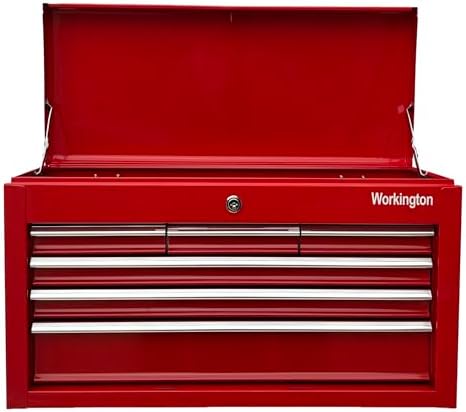 Workington Portable Metal Tool Chest with 6 Drawers, 24" 6-Drawer Tool C...