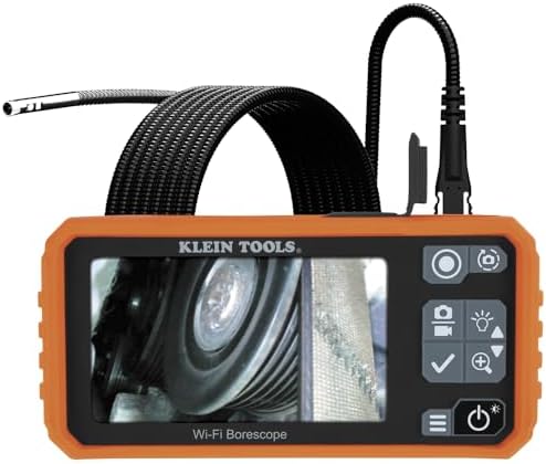 Klein Tools ET19 Wi-Fi Pro Borescope, 5.5 mm 9.8-Foot Armored Snake