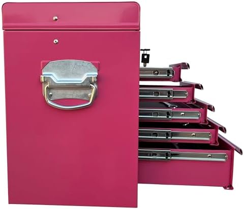 Workington Portable Metal Tool Chest with 9 Drawers, 24" 9-Drawer Tool C...