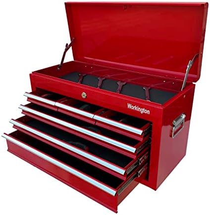 Workington Portable Metal Tool Chest with 6 Drawers, 24" 6-Drawer Tool C...