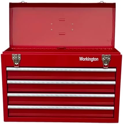 Workington Portable Metal Tool Chest with 4 Drawers, 20" 4-Drawer Tool C...
