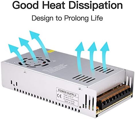 30A 360W 12V DC Power Supply, Universal Regulated Switching AC 110V/220V to D...