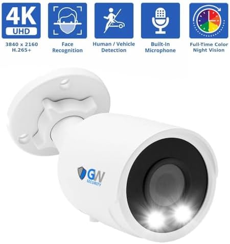 GW Security 8 Channel 12MP NVR 4K AI Face Recognition Human & Vehicle Sma...