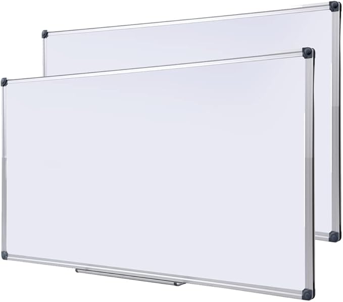 Magnetic Whiteboard -2 Pack 60" x 40" Large Magnetic Dry Erase Board