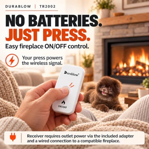 Durablow TR2002 Gas Fireplace Remote Control