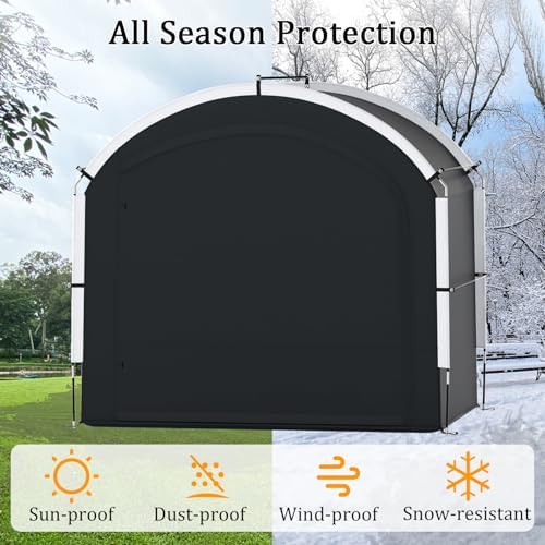 Goplus Bike Storage Shed Tent, 7.2 x 4.9 FT Outdoor Bike Storage Sheds w/210D...