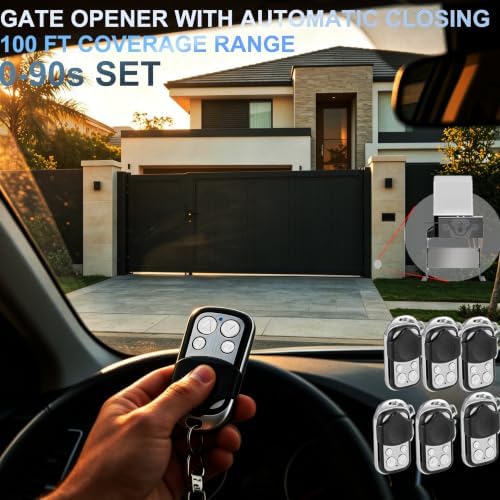 3300 lbs Automatic Sliding Gate Opener Kit with Keypad and APP Control
