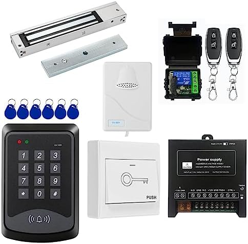 Door Access Control System RFID Keypad 600lb Electric Magnetic Door Lock Kit ...