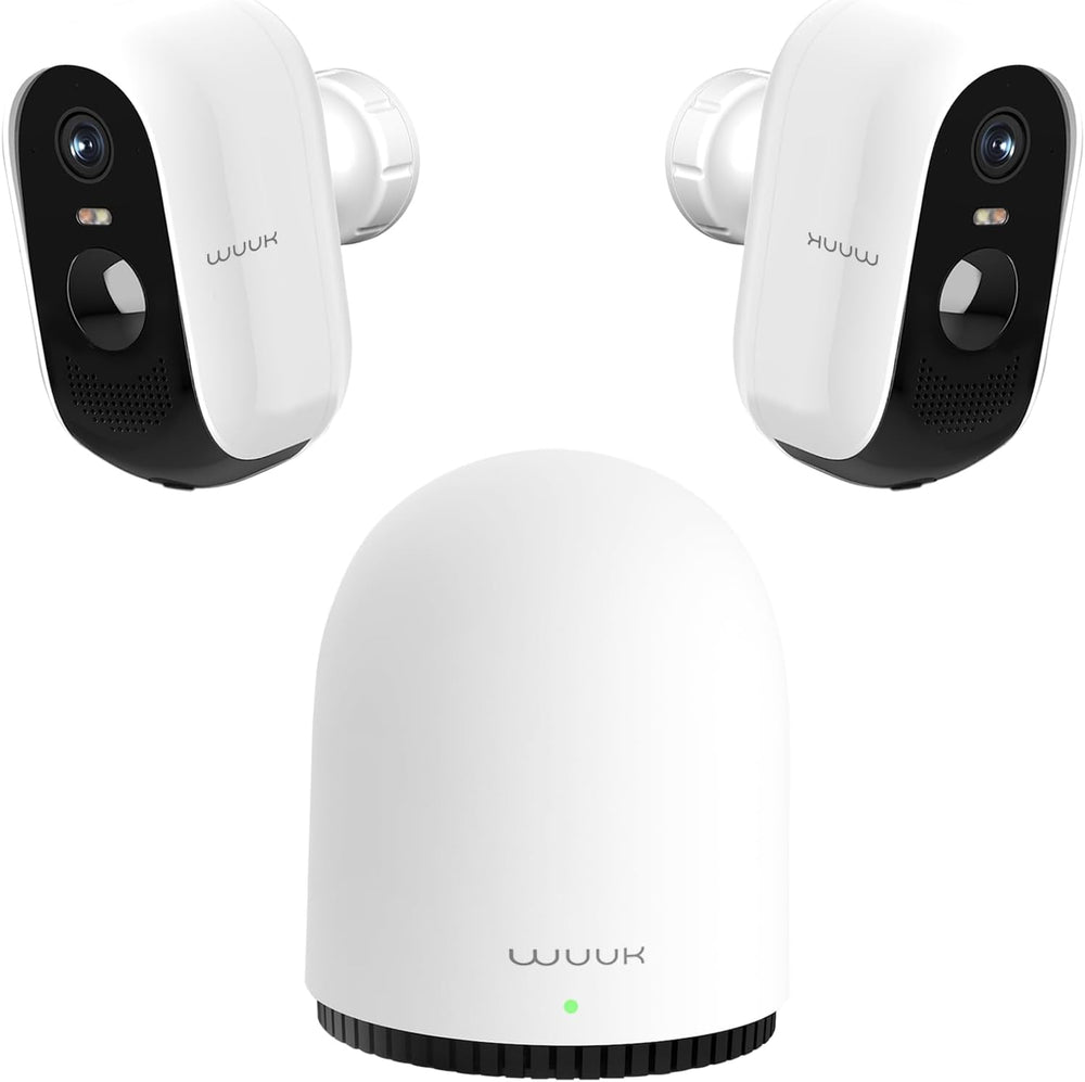 WUUK Security Cameras Wireless Outdoor, Indoor Camera, Home Surveillance System