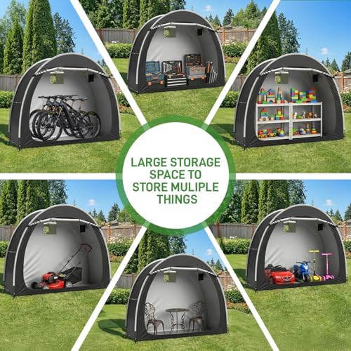 Outvita Portable Bike Tent Cover for 4-5 Bikes, Garden Tools