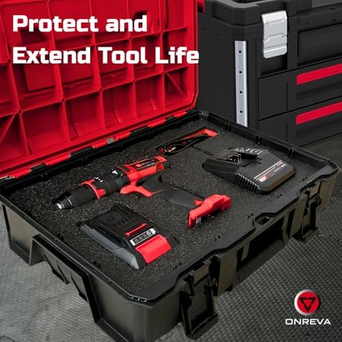 ONREVA Tool Box Foam Organizer 22x18x1.5 inch 3pack, Kaizen Sheets for Pro To...