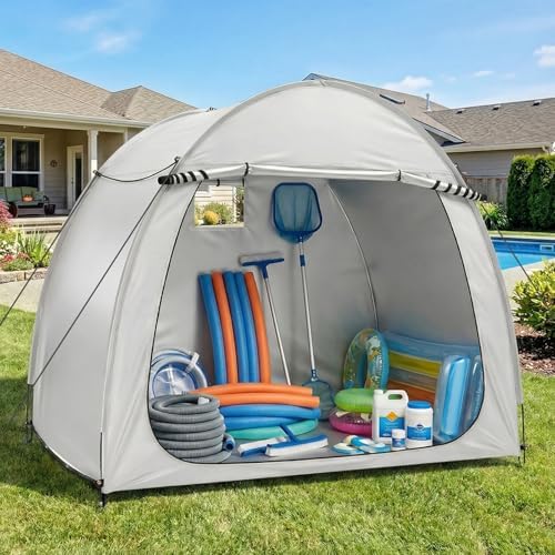 VINGLI Bike Storage Shed Tent for 4-5 Bikes, Outdoor Portable Bicycle Storage...