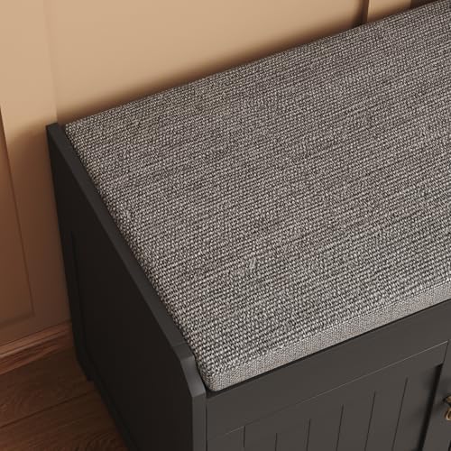 HOMEFORT 54.4" Shoe Bench with Lift Top Storage, Entryway Bench with Cus...
