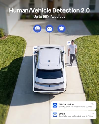 ANNKE 4K/8MP Dome PoE Security Camera Outdoor, Color Night Vision, White