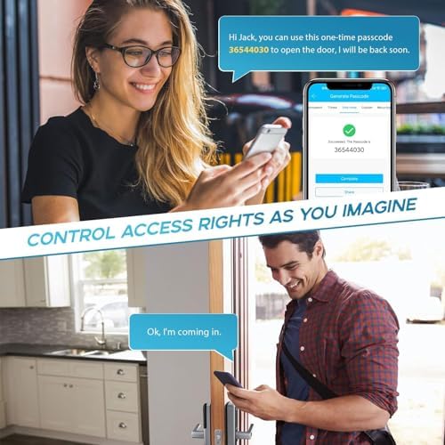 Smart Door Lock, OLUMAT Keyless Entry Door Lock Fingerprint Door Lock with Ke...