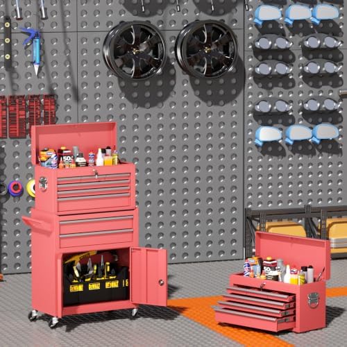 INTERGREAT Tool Chest, Assembled Tool Cabinet with 8 Drawers, Detachable Orga...