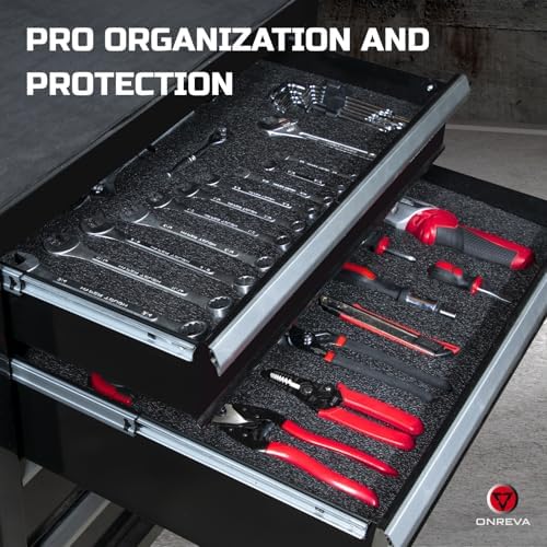 ONREVA Tool Box Foam Organizer 22x18x1.5 inch 3pack, Kaizen Sheets for Pro To...
