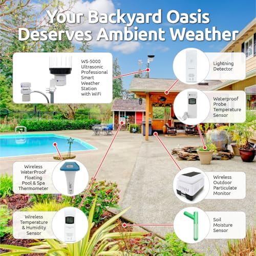 Ambient Weather WS-5000 Ultrasonic Smart Weather Station