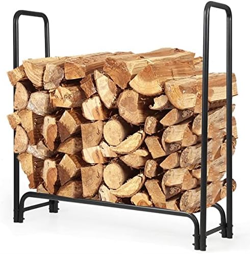 Rocky Mountain Goods 4 ft Firewood Rack - Outdoor/Indoor Wood Storage Holder ...