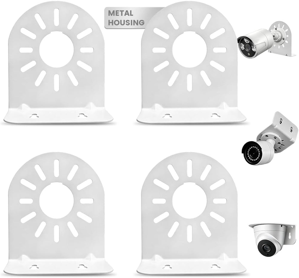 Universal L-Shape CCTV Camera Bracket, Metal Security Wall Mount Bracket