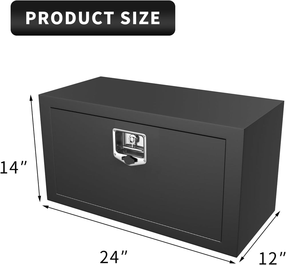 24 inch Underbody Tool Box,Steel Truck Tool Box for Pickup Truck,Utility Trac...