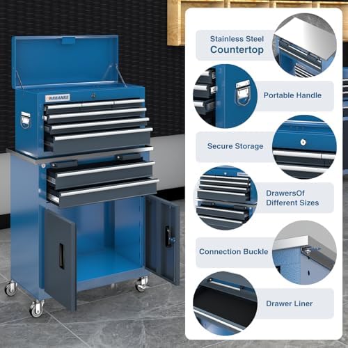 LARBANKE 20 Drawer Tool Chest-Include 5 Drawer&7 Drawer&8 Drawer Tool...