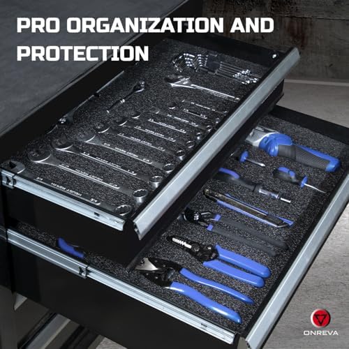 ONREVA Tool Box Foam Organizer 48x24x2 inch 1PC, Kaizen Sheets for Pro Tool C...