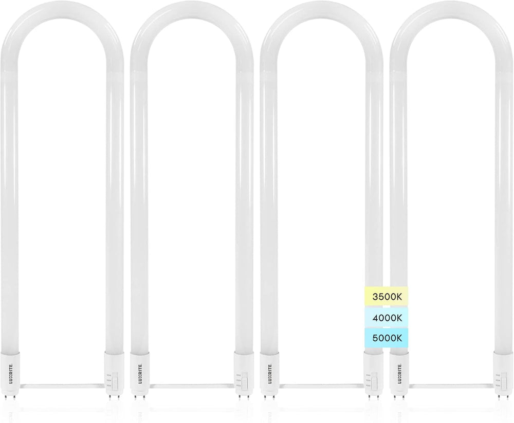 Luxrite U Bend LED Tube Light, T8 T12, 3 Colors 3500K | 4000K | 5000K, 2100 (...