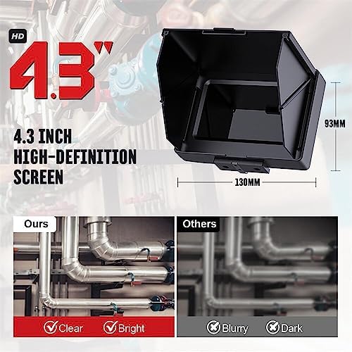 Sewer Camera 165ft/50m 4.3" Pipe Inspection Camera with 16G DVR IP68 Wat...