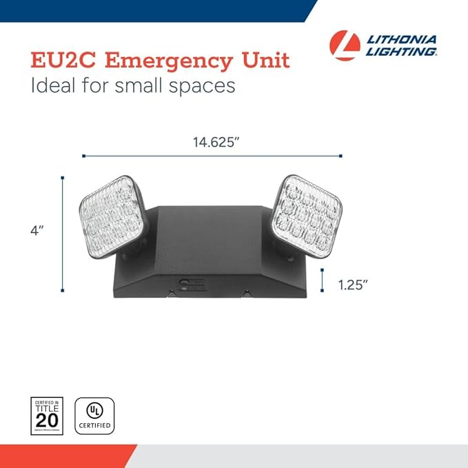 Lithonia Lighting Basics LED Emergency Light, Emergency Lighting