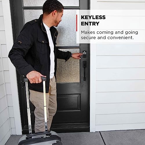 Kwikset Powerbolt 250 10-Button Keypad Matte Black Transitional Electronic De...