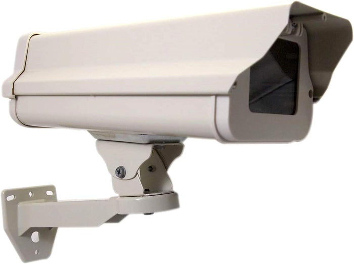 2 in One Aluminum Housing CCTV Security Surveillance Outdoor Camera Box Weatherproof Heavy Duty + Wall Mount Adjustable Mount Bracket Kit for CCTV Surveillance Cameras System