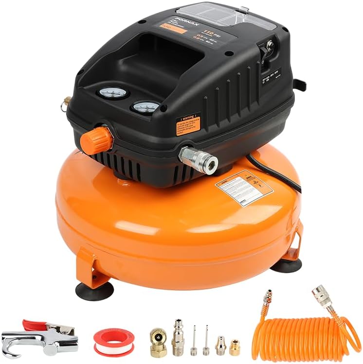 FORNAX Pancake Air Compressor, 3 Gallon, 110 PSI Portable Air Compressor, Oil...