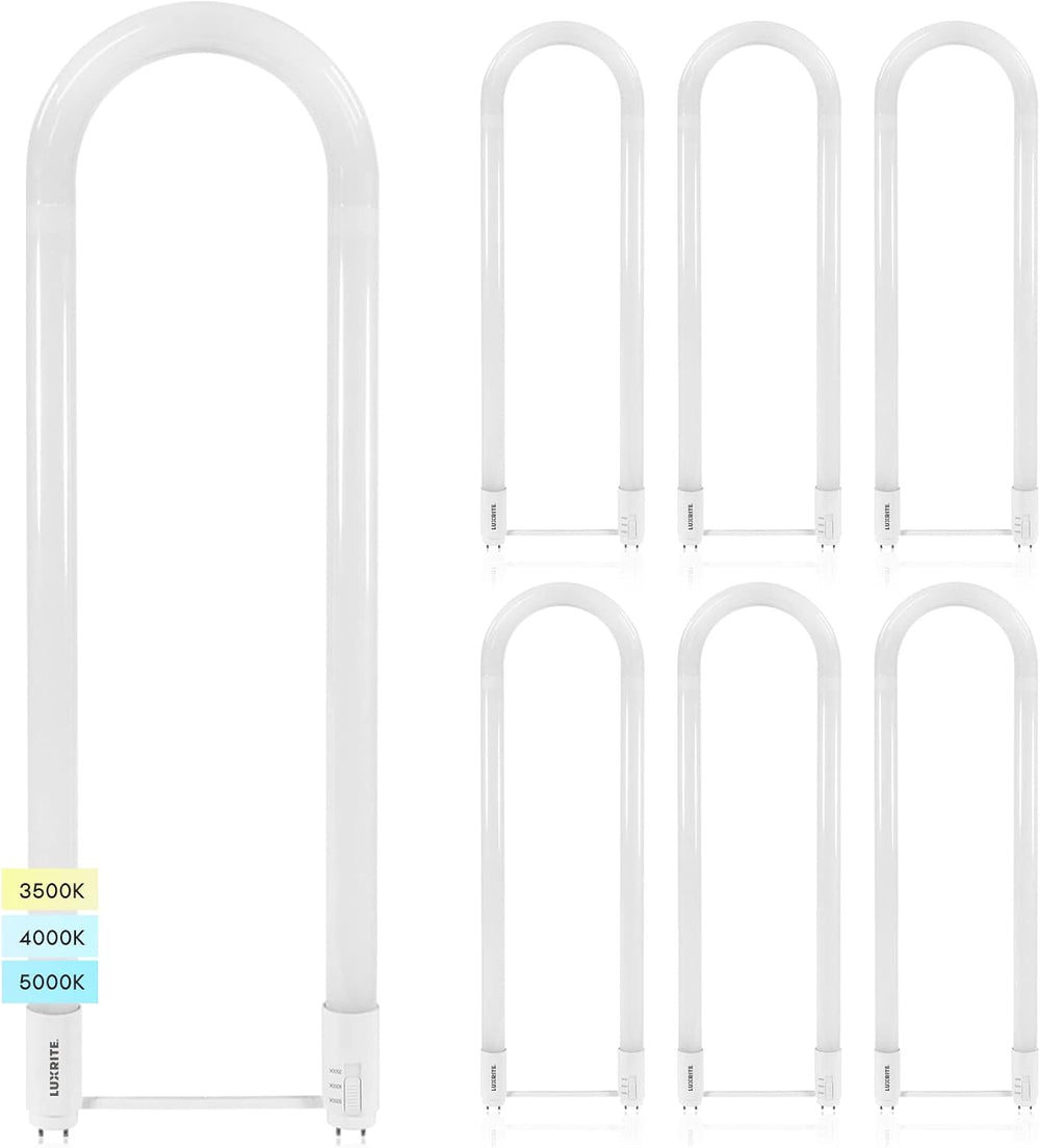 Luxrite U Bend LED Tube Light, T8 T12, 3 Colors 3500K | 4000K | 5000K, 2100 (...