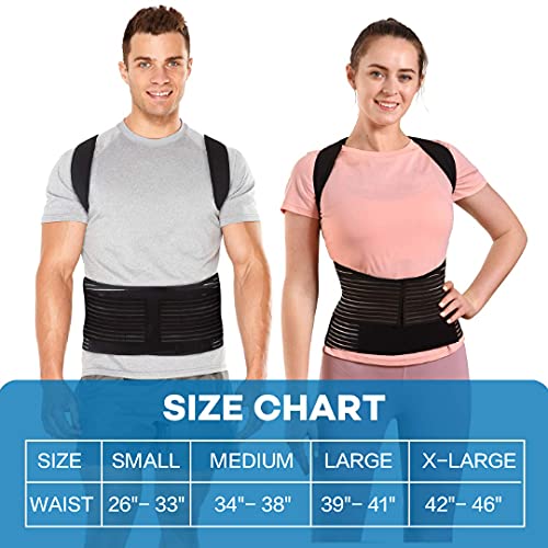 SICHEER Posture Corrector for Women and Men Back Brace Straightener Shoulder