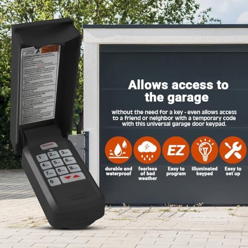 Genie Garage Door Opener Keypad Replacement, Compatible with All Genie Intell...